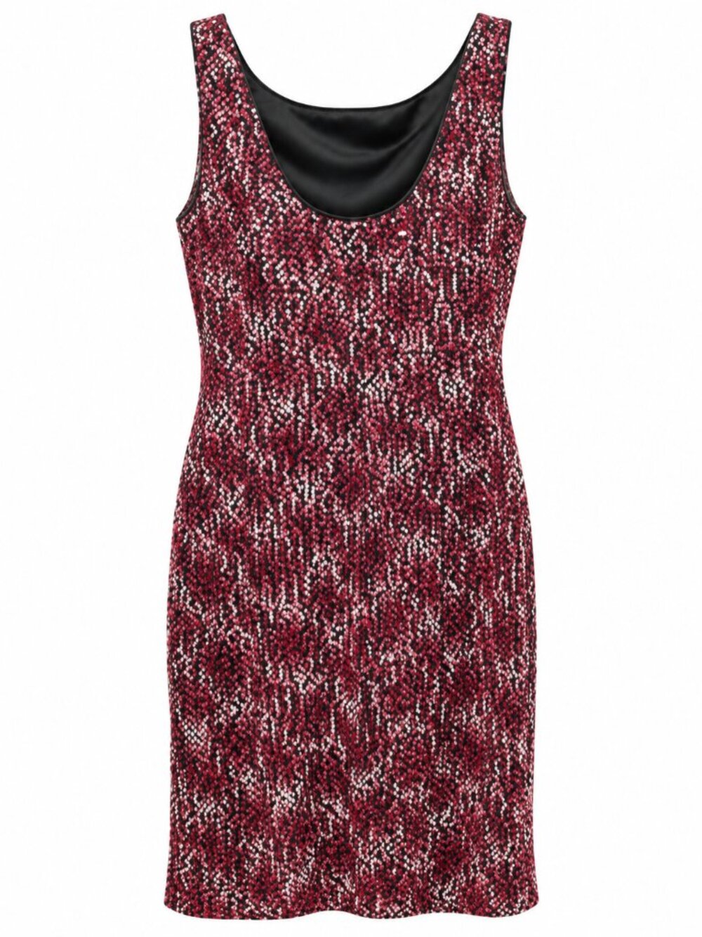 NWT Isaac Mizrahi New York Sequin Midi Dress Silver Pink Size 12